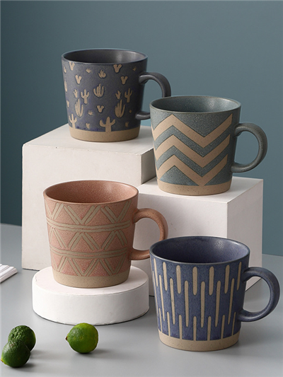 12 oz vintage ceramic mug