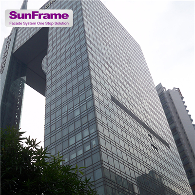 Why are curtain walls used in high-rise buildings