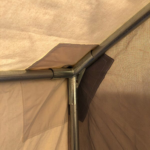 Canvas military tents glam camp