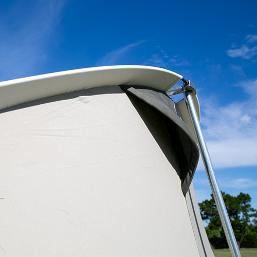 Flex bow canvas tent glam camp