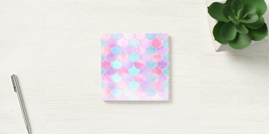 A5 gradient color fish scale notebook RL0015