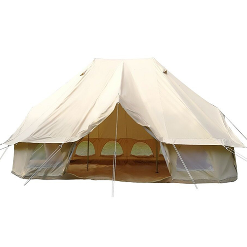 Canvas emperor tent glam camp