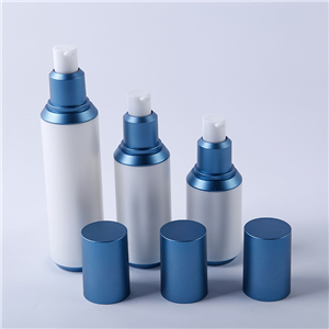 Blue airless cosmetic bottles & Cosmetic Packaging