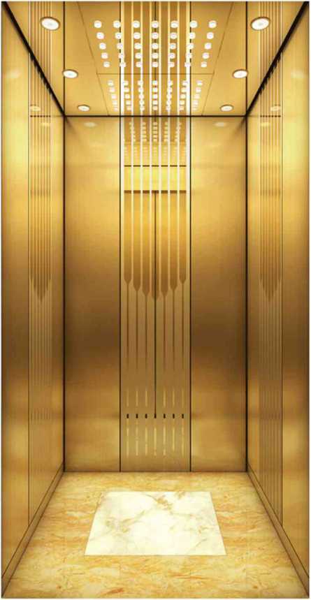 What are the main components of a machine room-less elevator?