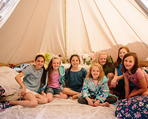 bell tent party ideas glam camp
