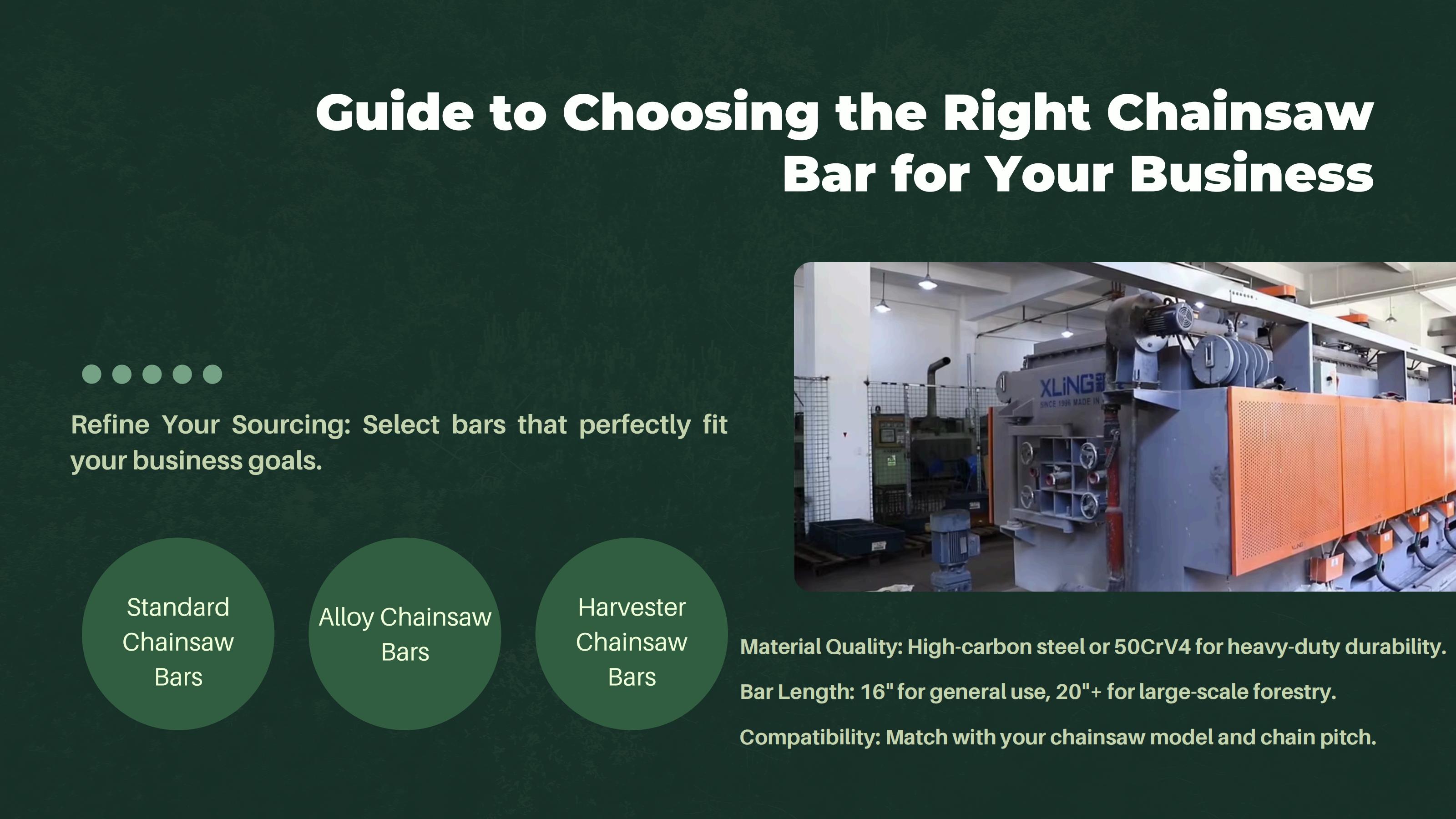 Chainsaw bar lengths