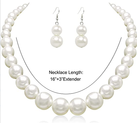 Faux Pearl Beads Necklaces