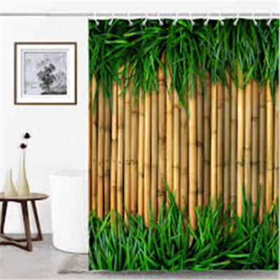 How is the environmental protection of bamboo style shower curtain