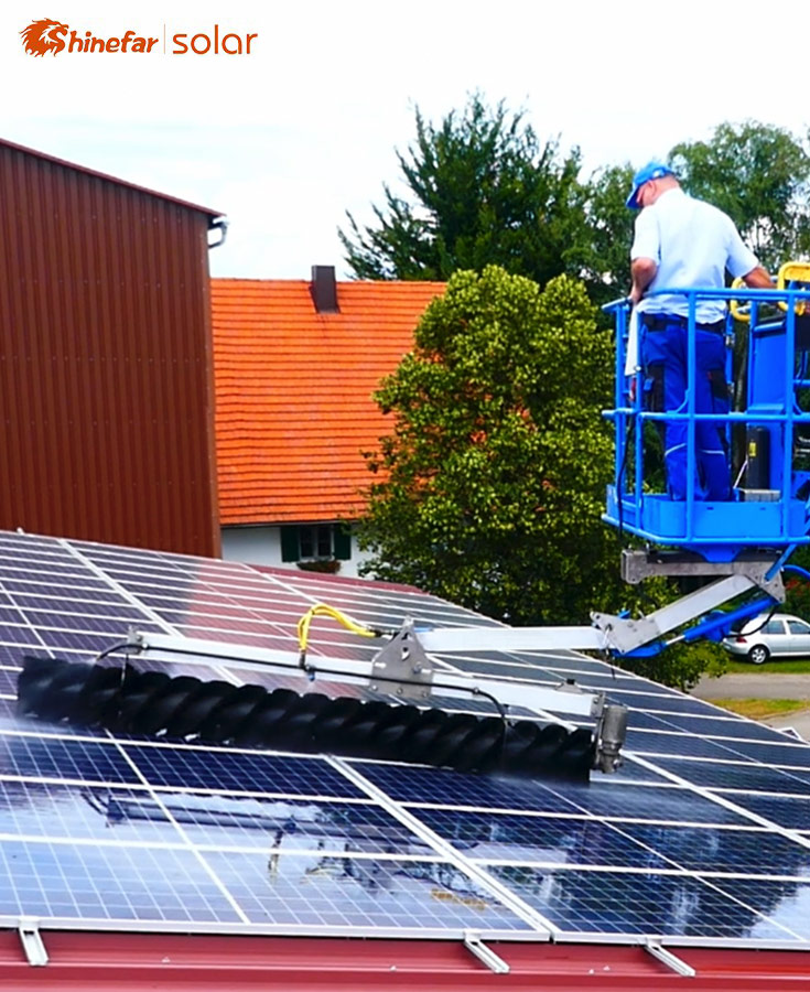 How Solar Panel Cleaning Brush is stored