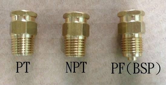 NPT, PT, G are all pipe threads