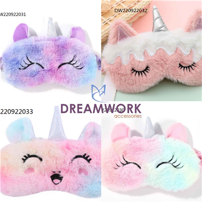 Unicorn Plush Eye Patch