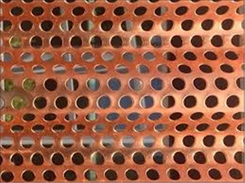 What is the main function of perforated copper sheet
