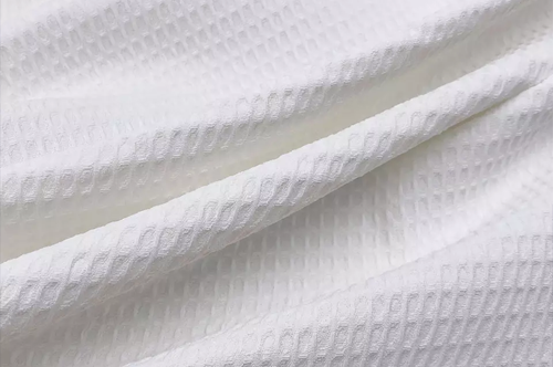 White jacquard fabric