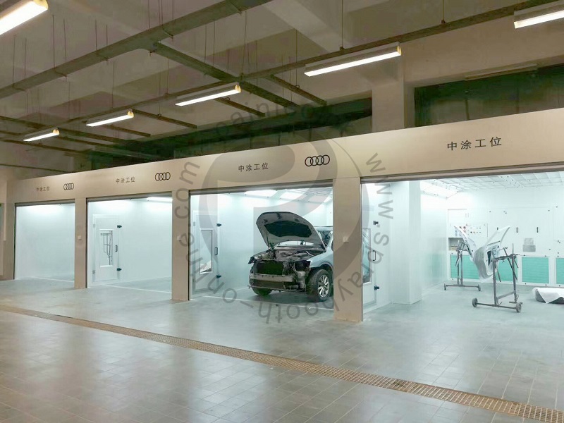 Prep stations for Audi car service shop