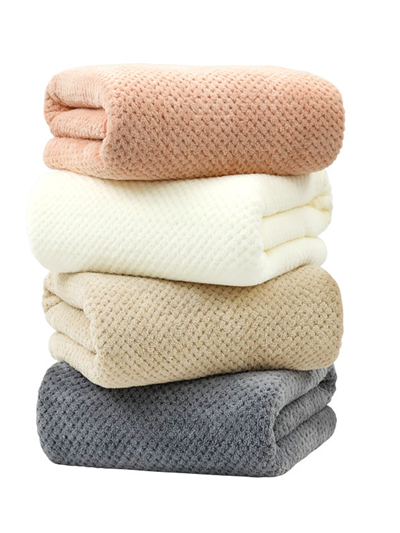 Coral Fleece Bath Towels