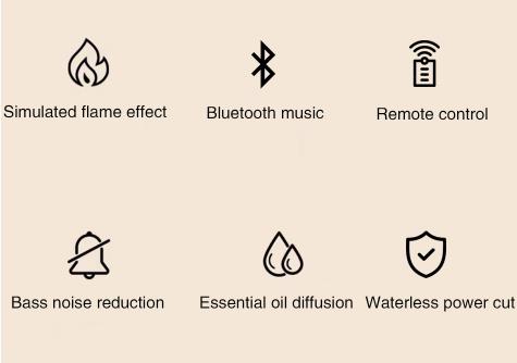 the second generation Bluetooth flame humidifier