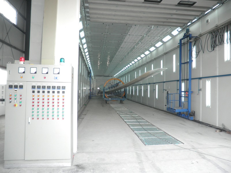 Wind-power blade paint industrial spray booth in China
