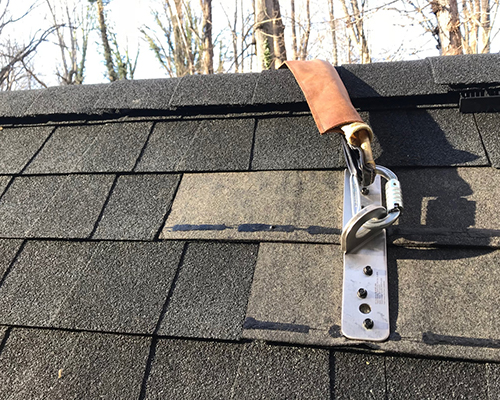 how to install permanent roof anchor