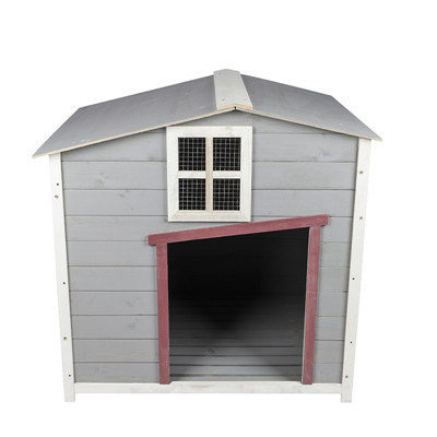 outdoor wooden dog house