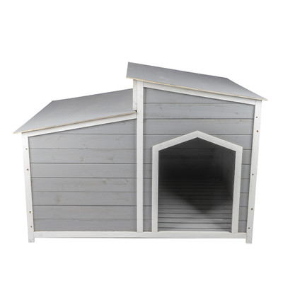 outdoor wooden dog house