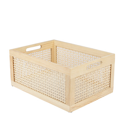 woven bamboo storage baskets