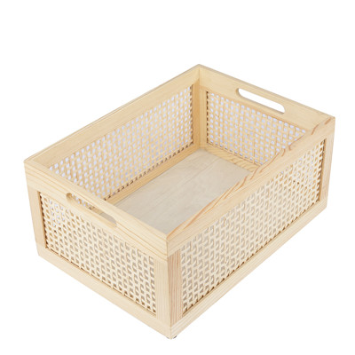 woven bamboo storage baskets