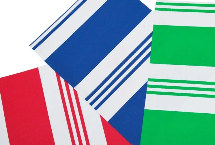 Stripe design awning fabric