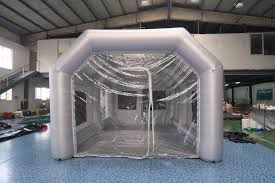 The process of Inflatable Paint Spray Booth