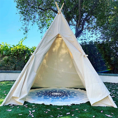 tipi tent canvas glam camp