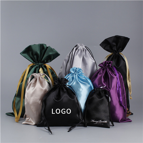 Linen fabric gift bag