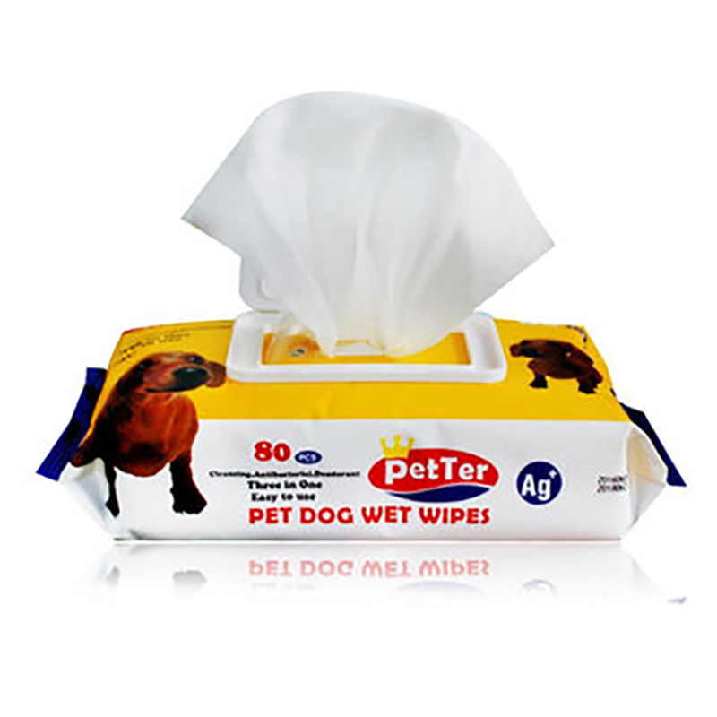 Non-woven cleaning pet dog and cat wipes