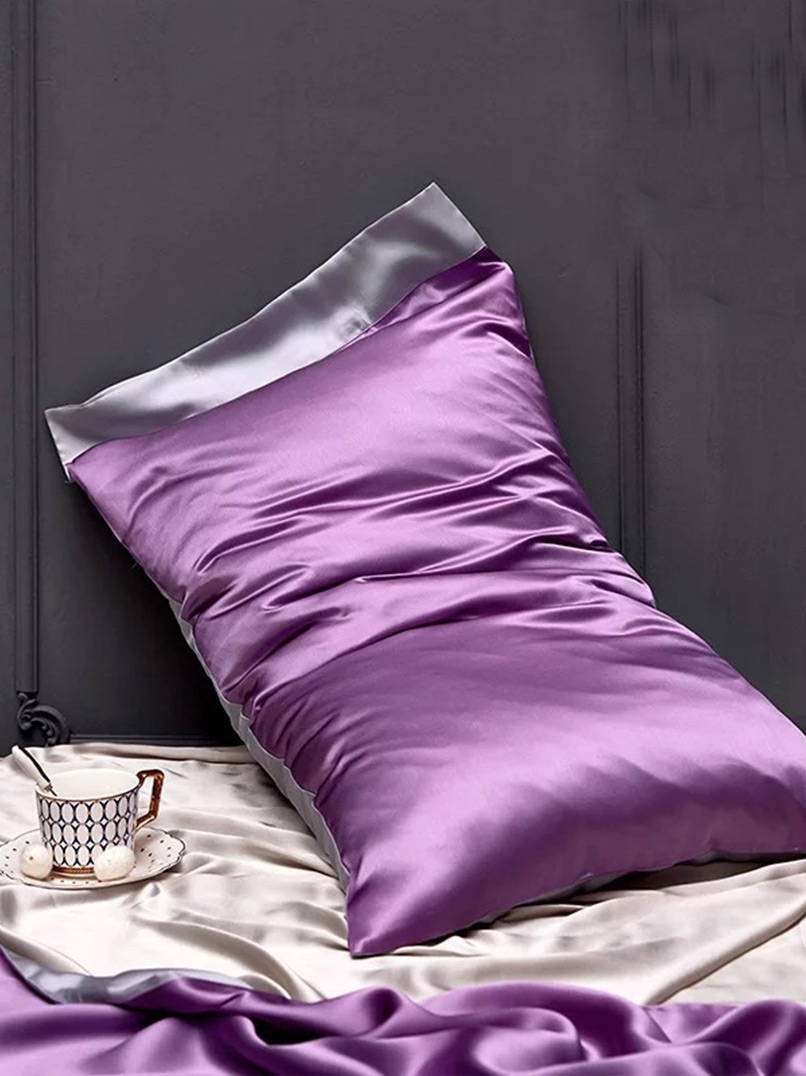 Contrast Color Silk Pillowcase | Silk Pillowcase | Mulberry Silk Pillowcase