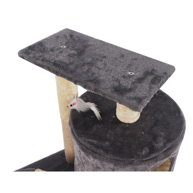 Miniature multi-storey cat climbing frame with cat nest pet product