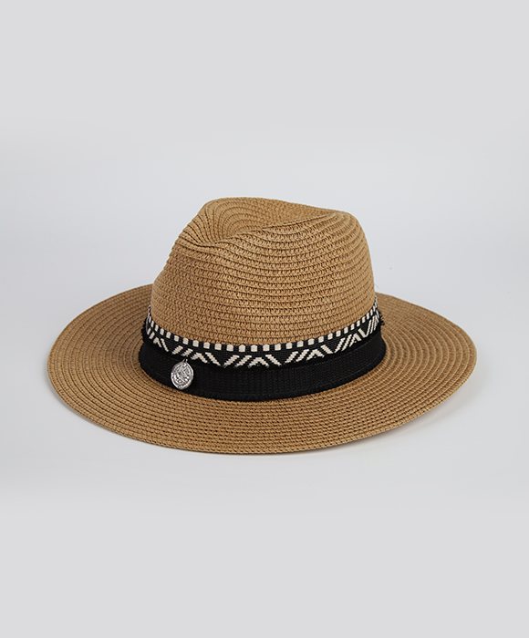 Custom Brown Straw Hat
