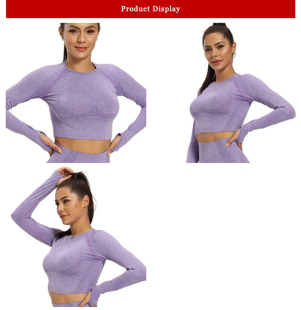 Purple yoga sport sweatshirt