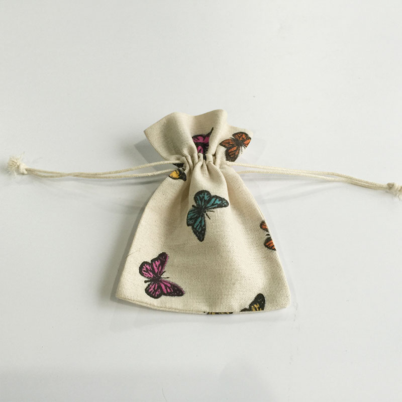 Customized linen fabric gift bag