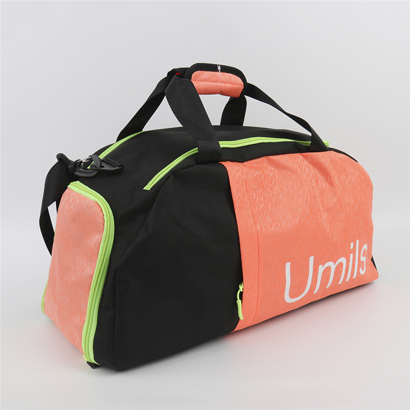 Orange Black Fitness Bag | Fitness Bag supplier | China Fitness Bag