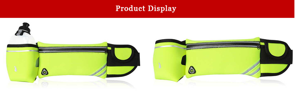 Fluorescent Yellow sport waist bag