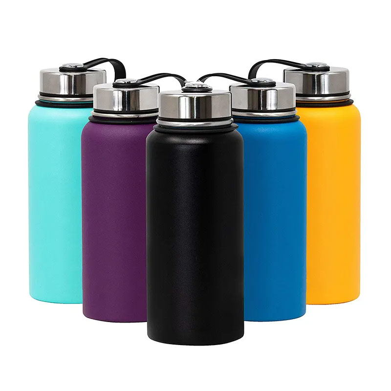 32oz powder coated double wall insulated vacuum stainless steel water bottle SX0584 glam camp