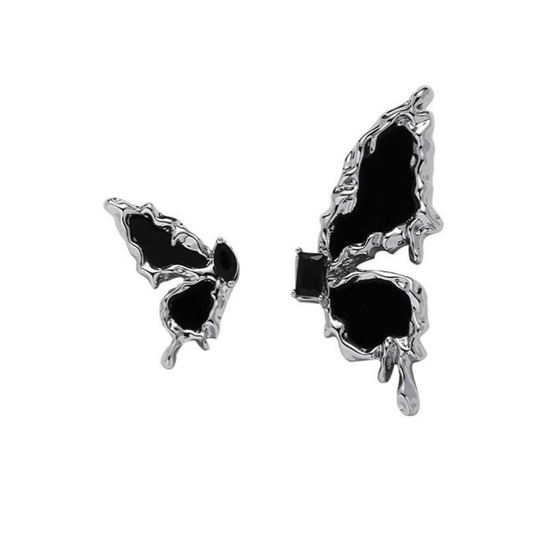 Black Butterfly Wing Earrings for Women