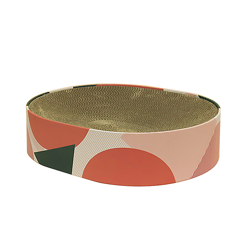 C-S-010    Oval Cat Scratcher (Pop Style)