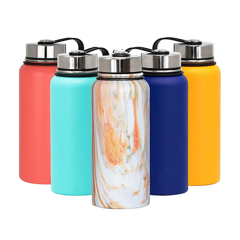 32oz powder coated double wall insulated vacuum stainless steel water bottle SX0584 glam camp