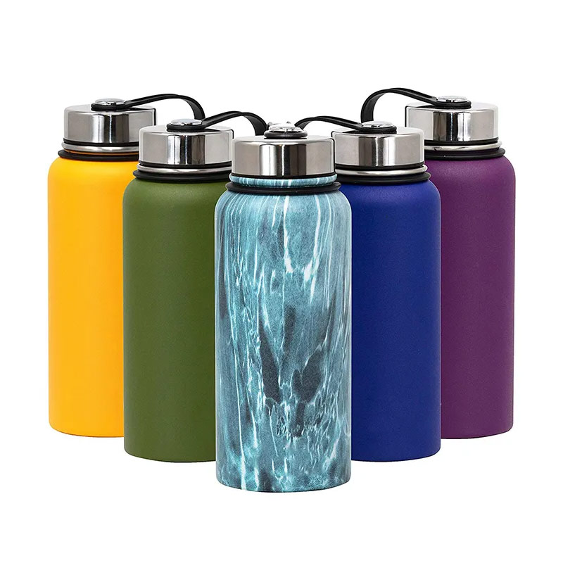 32oz powder coated double wall insulated vacuum stainless steel water bottle SX0584 glam camp