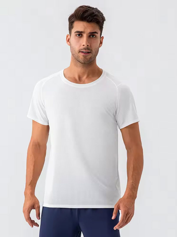 Breathable Men's Round Neck Sports T-Shirt