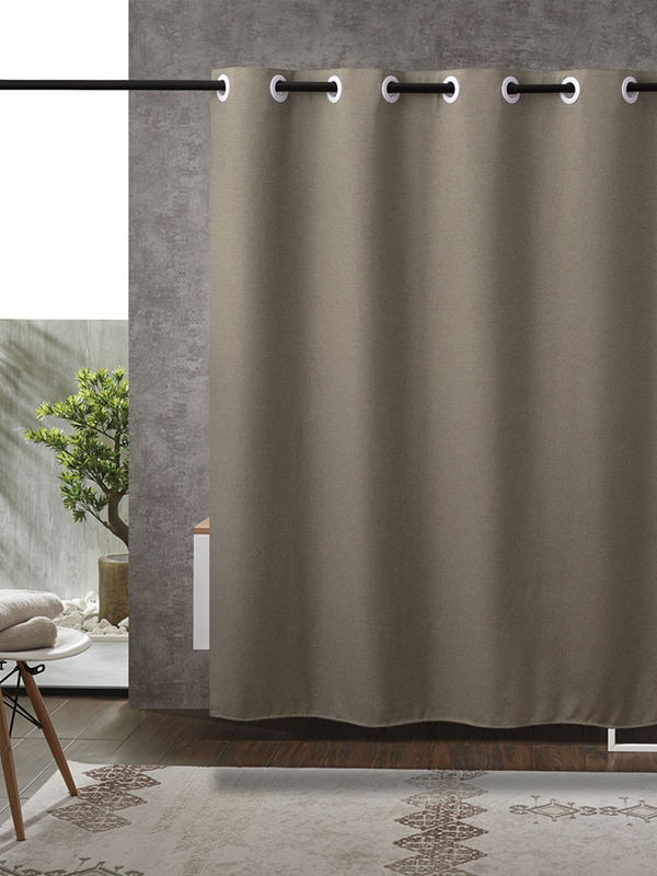 Simple partition bathroom curtain