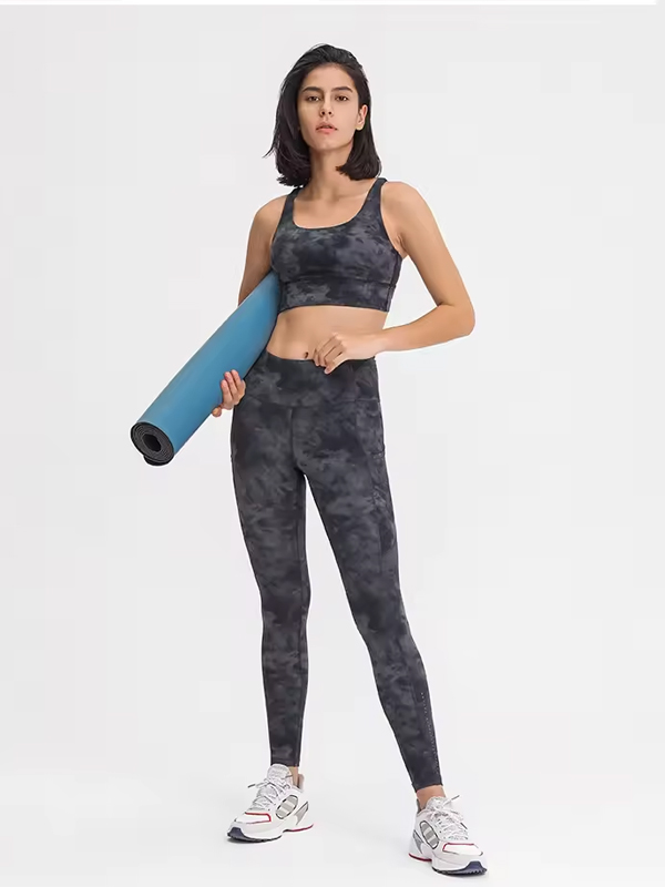 Tie Dye Leggings Match Sports Bra Yoga Sets