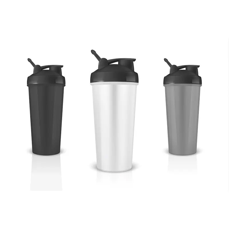 Wholesale gym bpa free plastic custom logo shaker bottle  P01-0042 glam camp