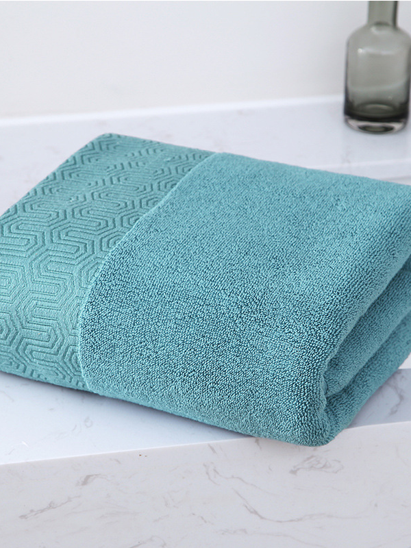 Simple high-end cotton bath towel
