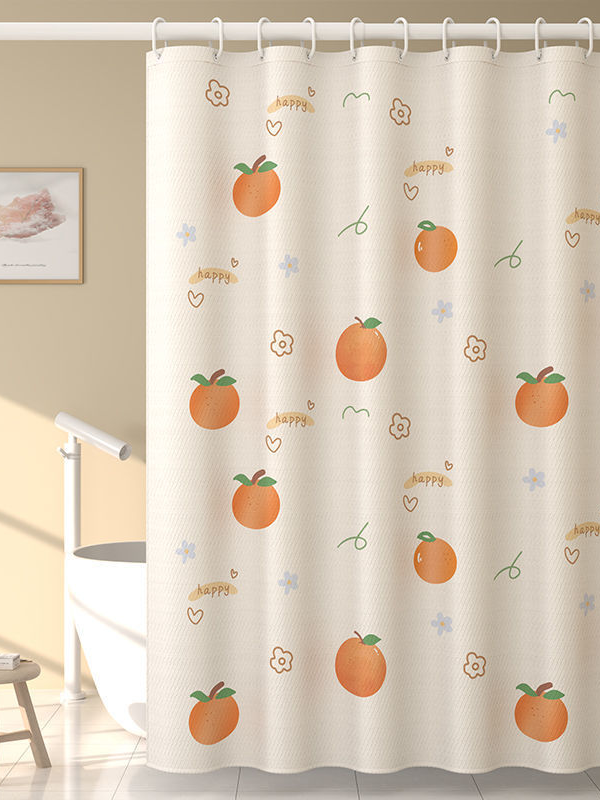 No punch shower curtain
