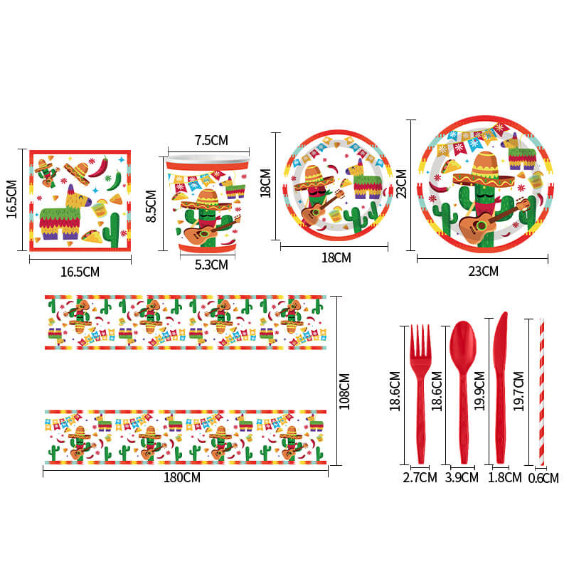 Fiesta Party Tableware Set